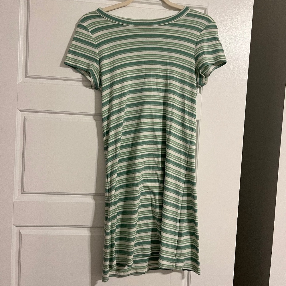 green stripe American Eagle T-shirt Dress